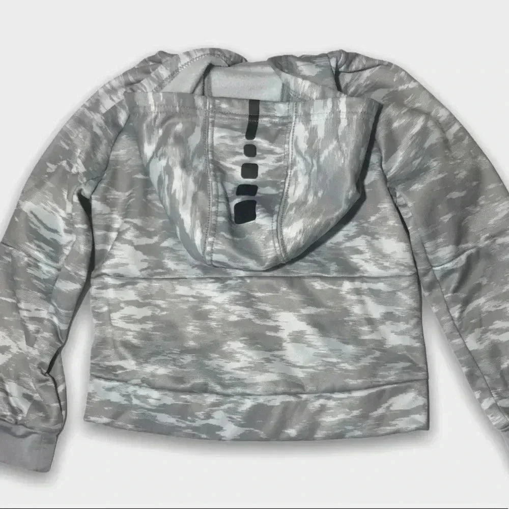 Light  Gray Nike Athletic Zip Up Jacket - Picture 4 of 5